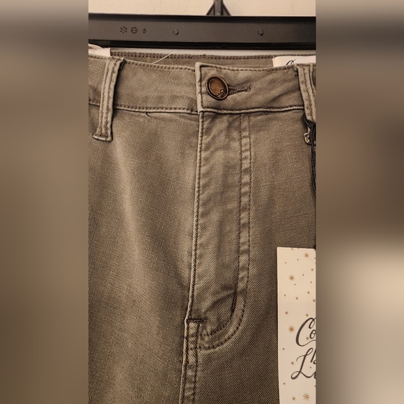 Cosmic Blue Love  Serena High Rise Khakis in color Command - Picture 4 of 9